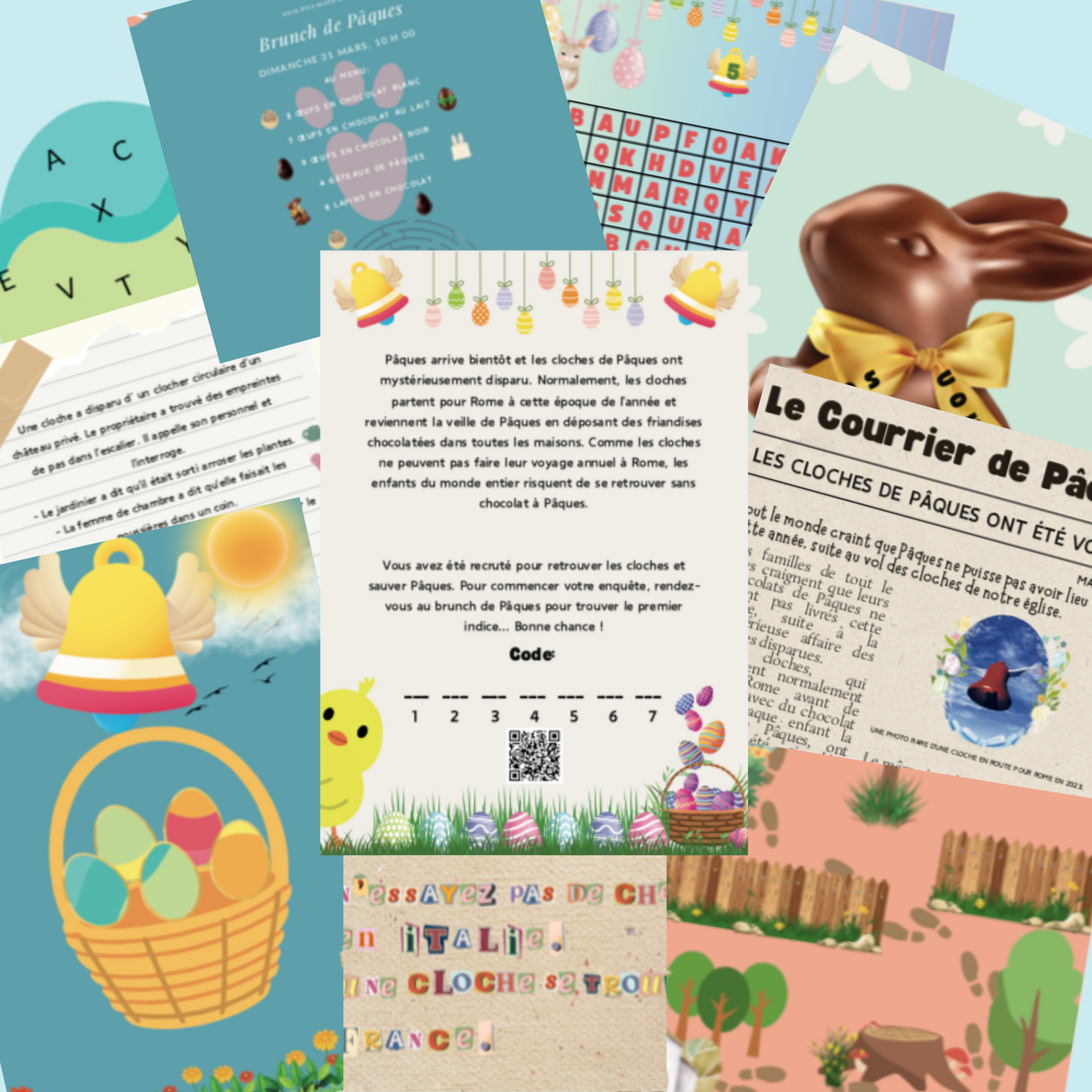 Installation des activités de Pâques enfant, un jeu interactif pour célébrer Pâques avec les enfants