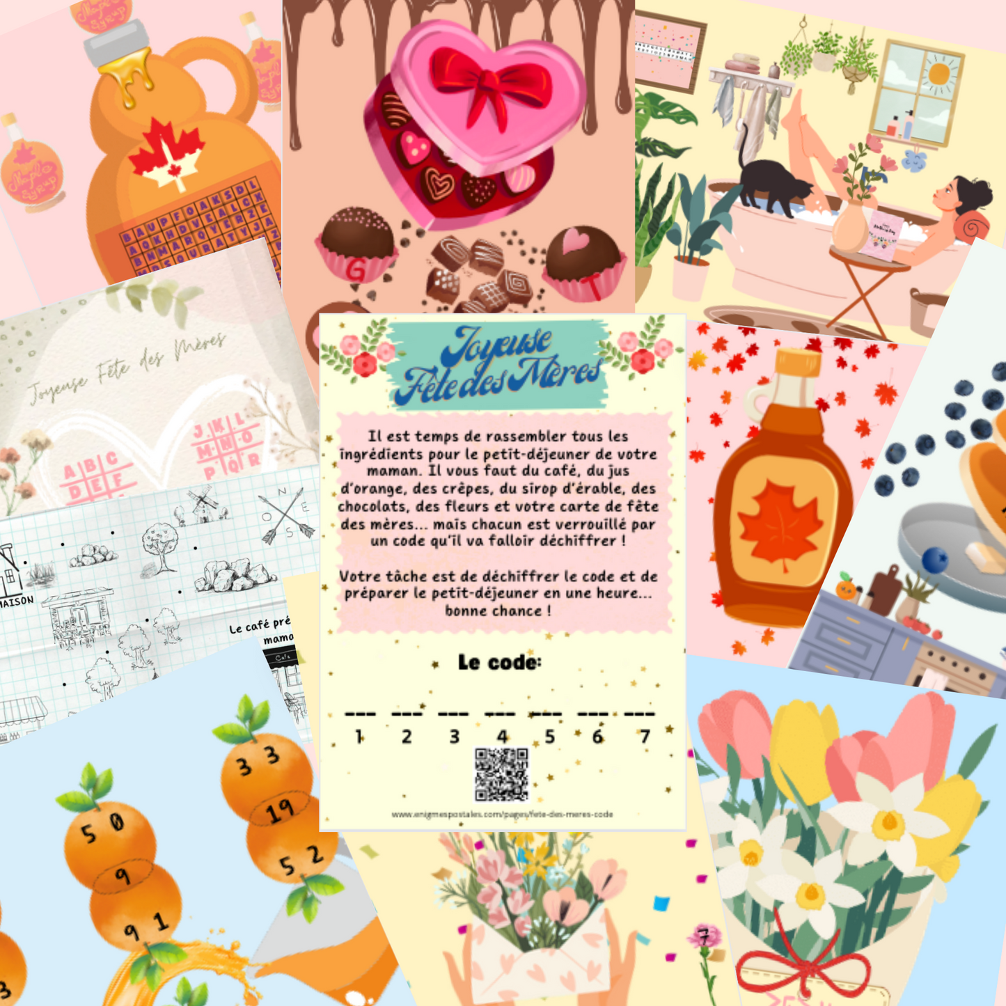 Installation du jeu fête des mères à imprimer, une activité festive à faire en famille