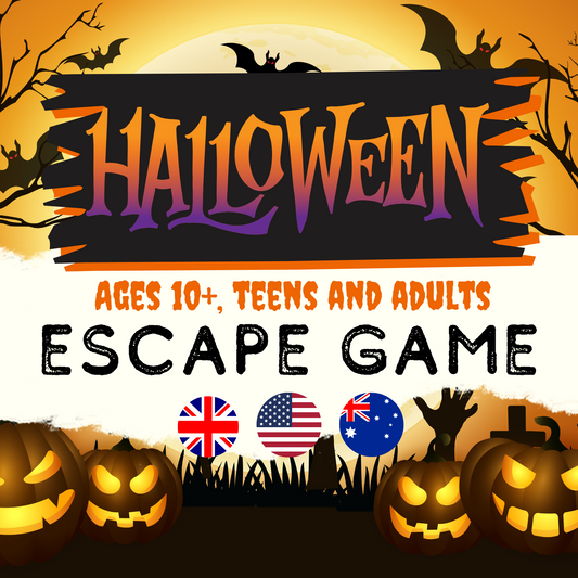 Halloween escape room game for a spooky, fun night with friends and family