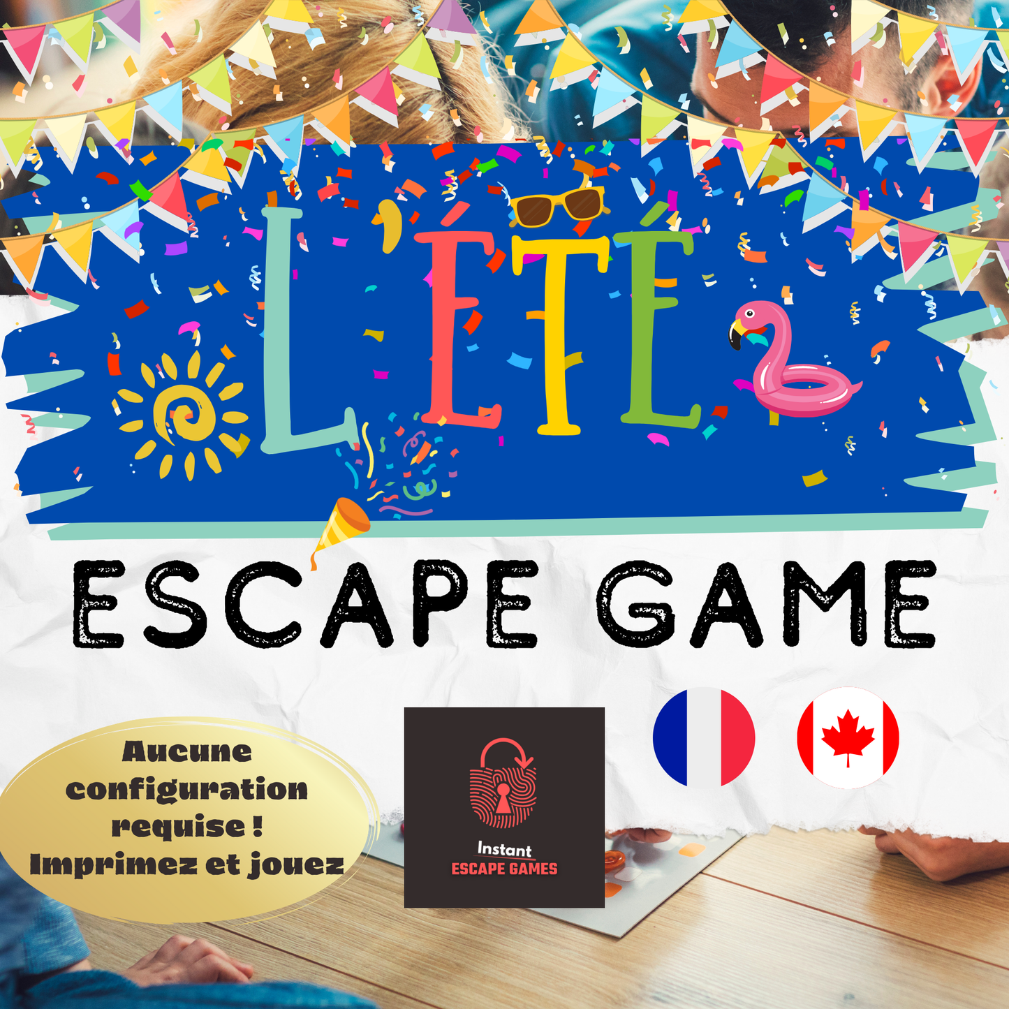Escape game été pour enfants à imprimer en cours, une activité estivale idéale pour la maison