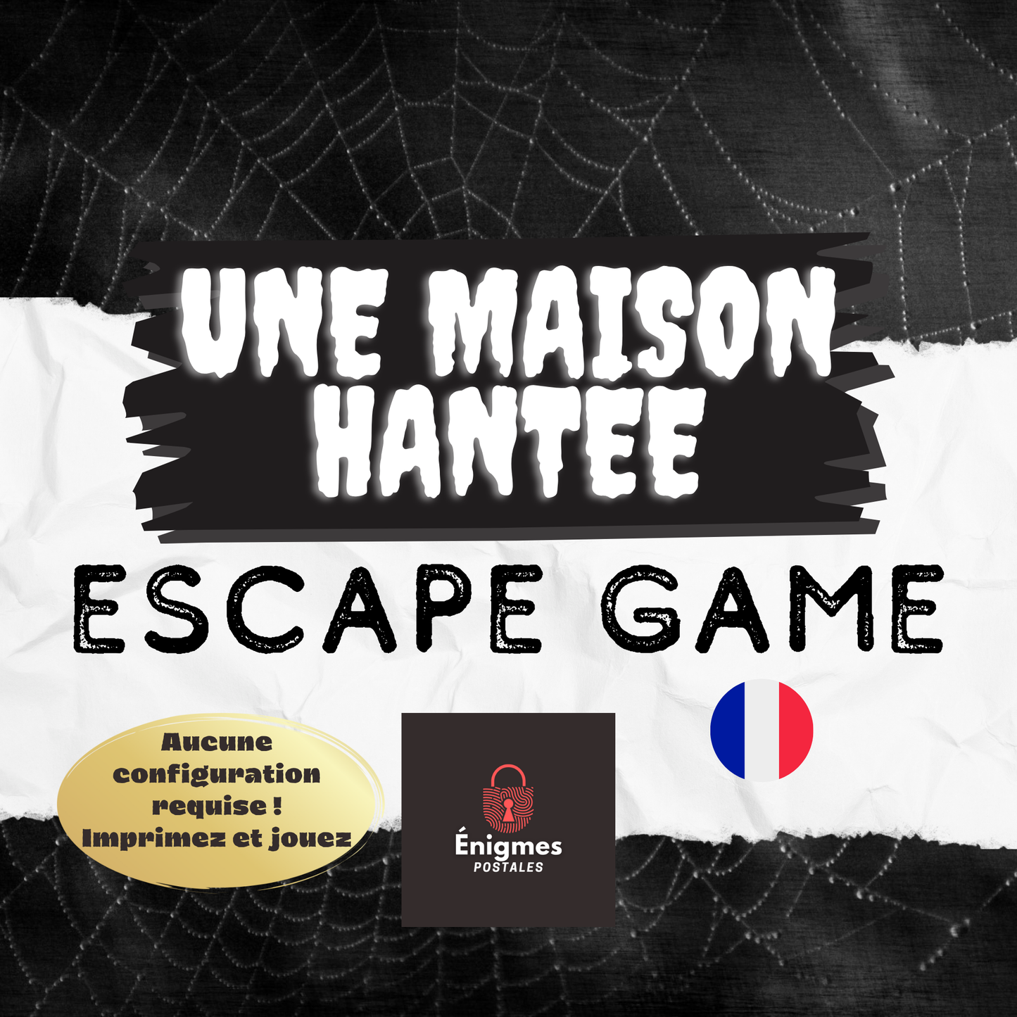 Escape game maison horreur à imprimer en cours avec des énigmes terrifiantes à résoudre