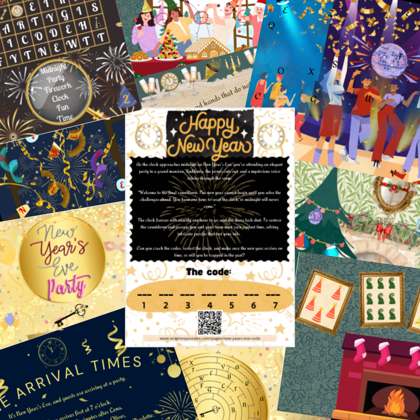 Setting up fun family activities for New Year's Eve at home for a festive evening