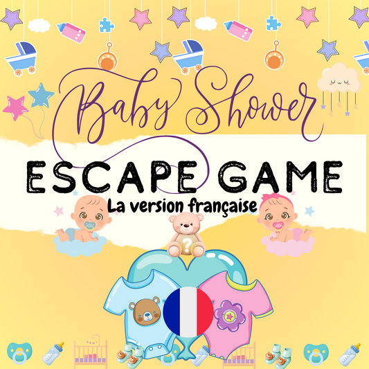 Jeu quiz baby shower à imprimer, parfait pour un jeu de pronostics naissance lors d'une fête de bébé