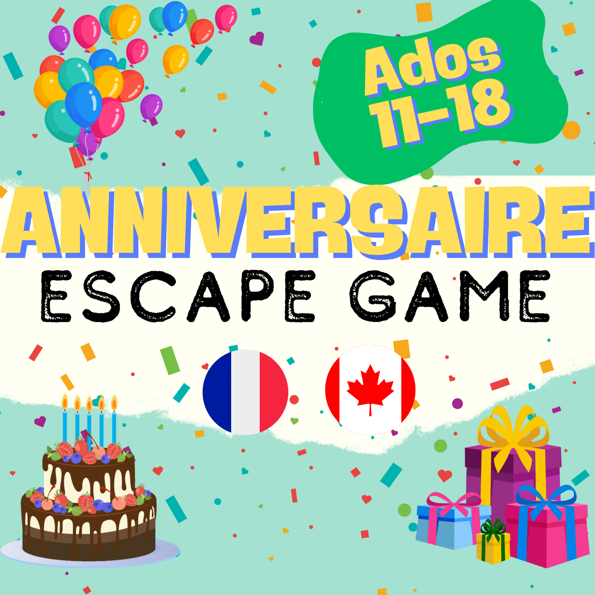 Activité pour un anniversaire enfants et adolescents, un jeu d'anniversaire à imprimer pour tous les âges