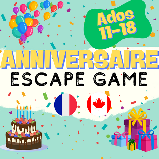 Activité pour un anniversaire enfants et adolescents, un jeu d'anniversaire à imprimer pour tous les âges