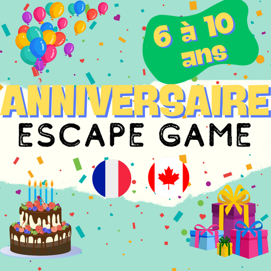 Jeu d'anniversaire à imprimer pour enfants, idéal pour des activités à faire pour un anniversaire enfant