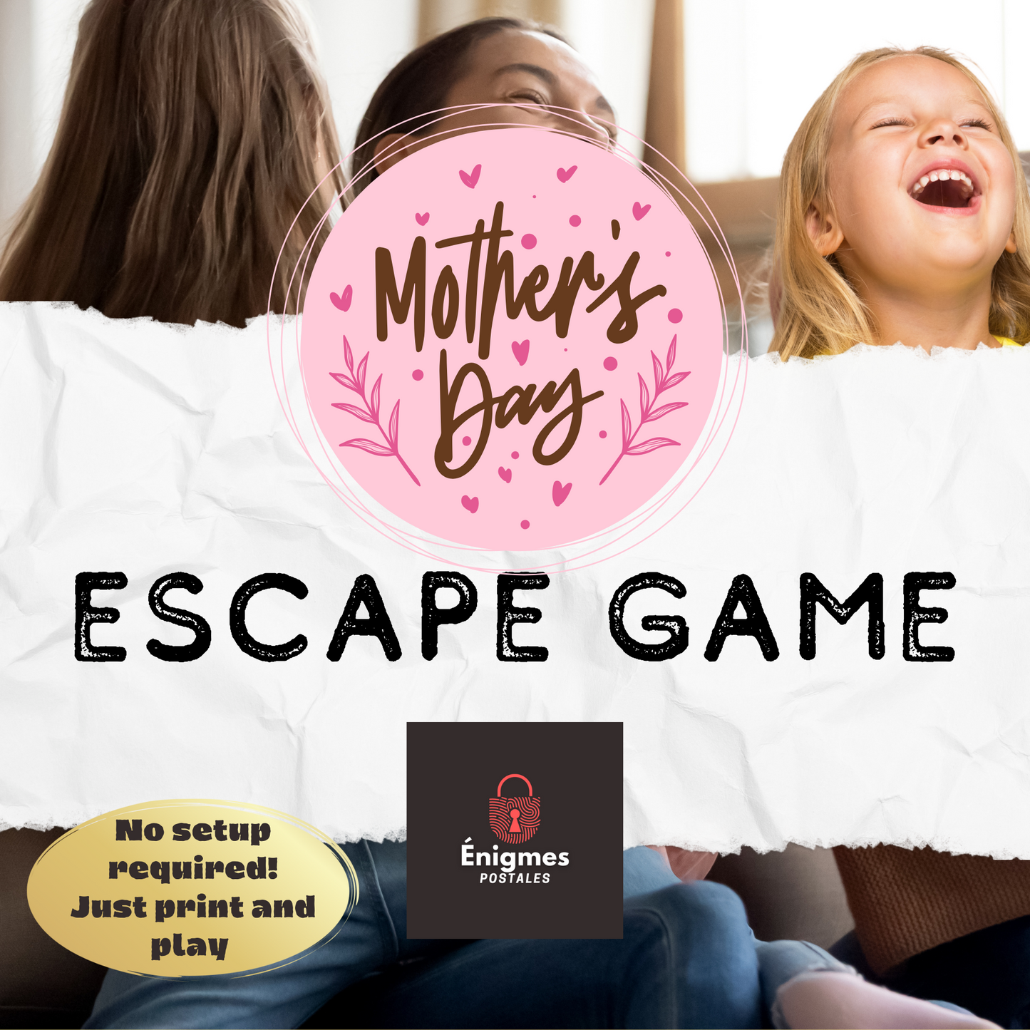 Players’ reactions after completing the puzzles in the printable Mother’s Day escape room game
