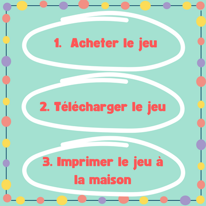 Instructions pour l'activité pour un anniversaire enfants et adolescents, idéal pour un jeu d'anniversaire amusant