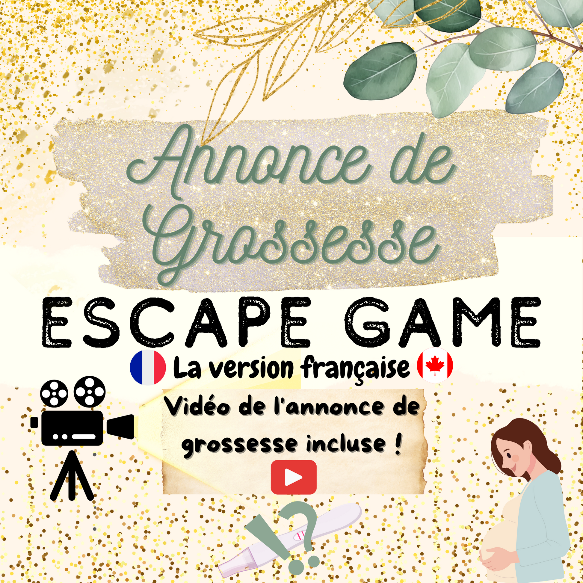 Jeu de mots mêlés grossesse enfant à imprimer pour annoncer une grossesse de manière ludique