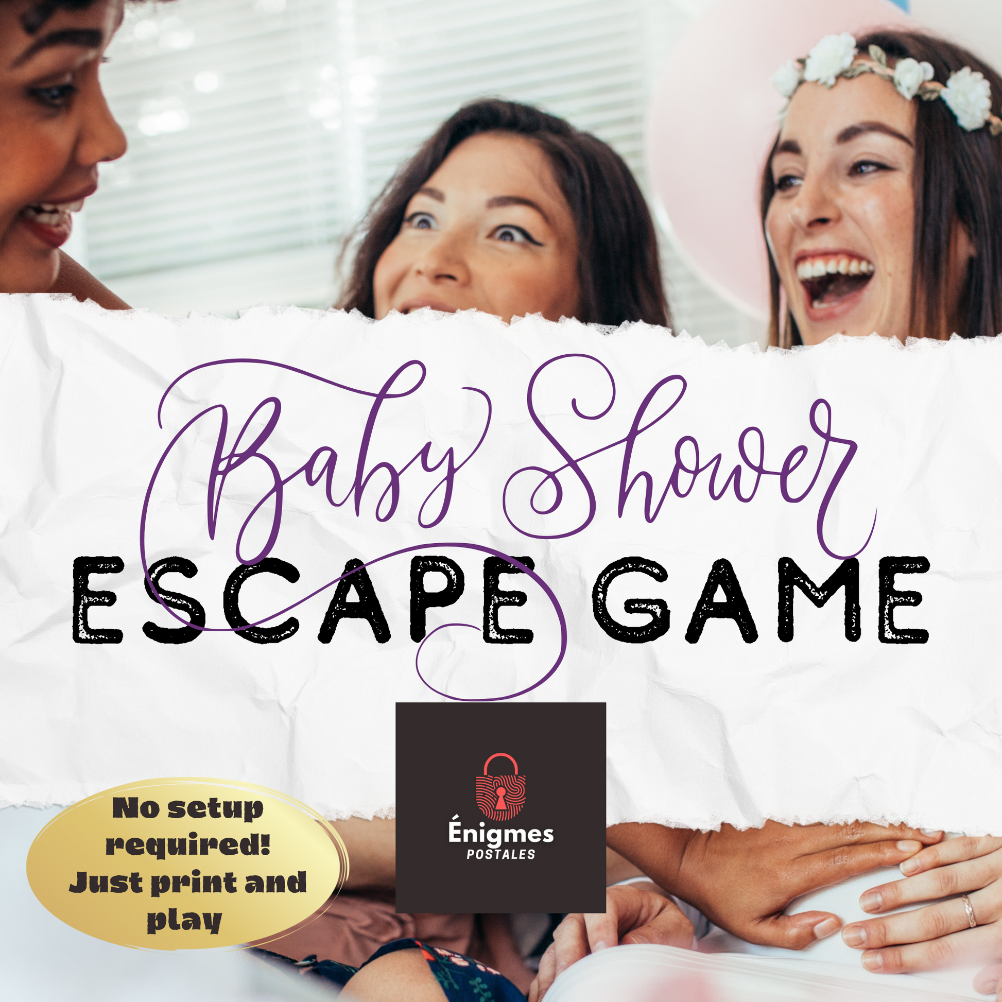 Participants’ reactions after discovering the baby boy gender reveal in the escape room printable