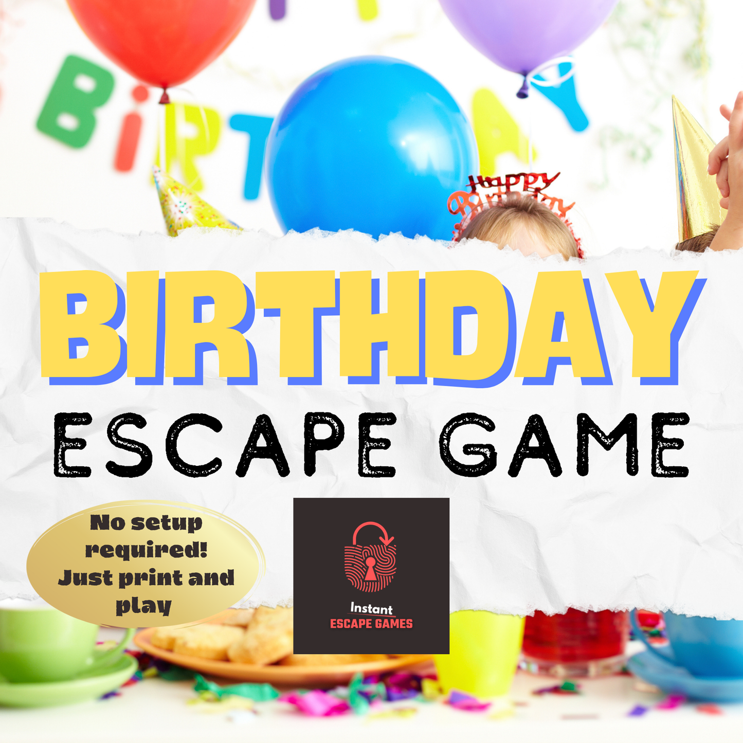 Children’s reactions after solving the puzzles in the escape game birthday party for kids