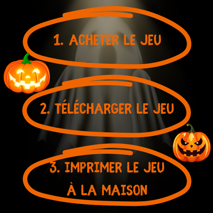 Instructions pour jouer à l'escape game d'horreur et résoudre les énigmes terrifiantes