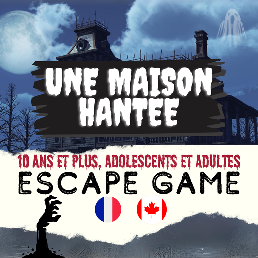 Escape game Halloween à imprimer pour une soirée effrayante en famille ou entre amis