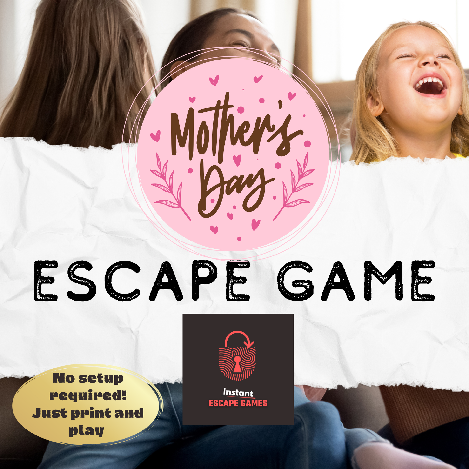 Players’ reactions after completing the puzzles in the printable Mother’s Day escape room game