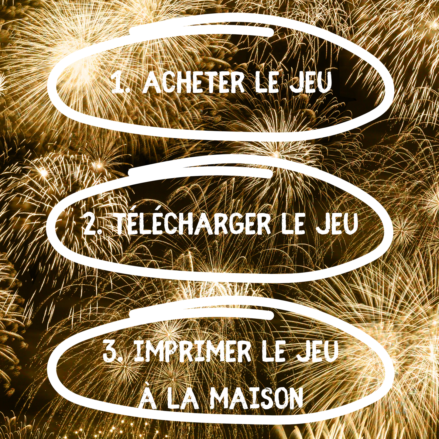 Instructions pour jouer à un jeu drôle à faire au nouvel an, idéal pour les fêtes