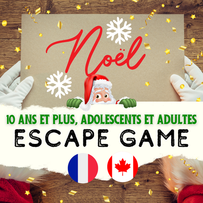 Games to play at Christmas with the family – Printable Christmas escape game