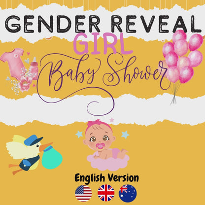 Video of the gender reveal escape game for baby girl shower, showing a fun and exciting reveal experience
